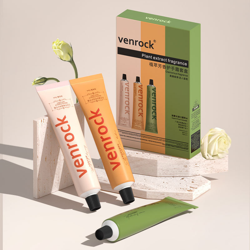 Venrock Plant Extract Hand Cream Canadian Raw Material Imported Fragrance Hand Care Box Moisturizing and Whitening 3-Piece Set Venrock Plant Extract Hand Cream Canadian Raw Material Imported Fragrance Hand Care Box Moisturizing and Whitening 3-Piece Set