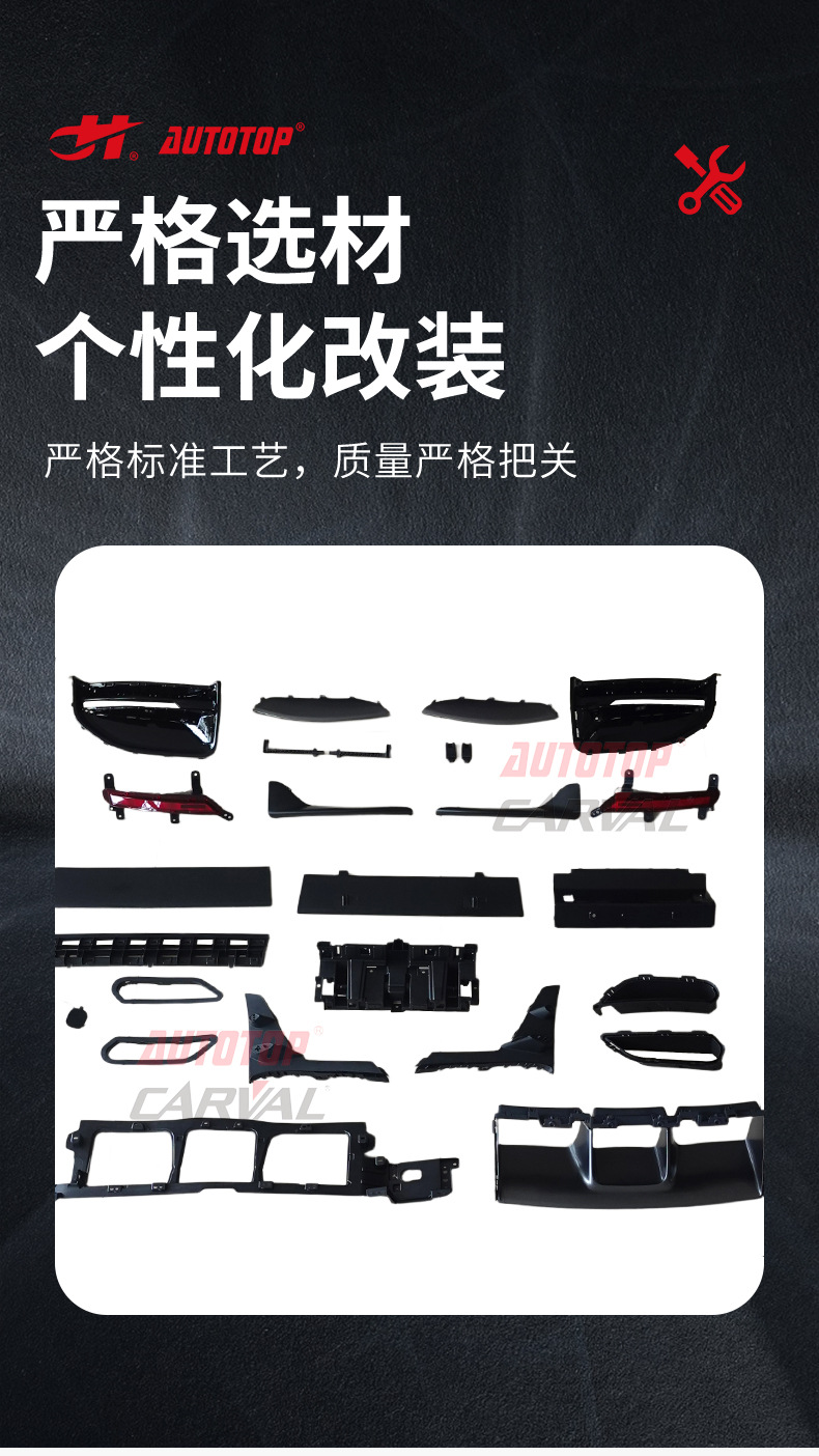 Suitable for Xiaomi Su7 Full Body Kit Abs Plastic Rear Lip Side Skirts Su7 Front Bumper Assembly Kit Modification