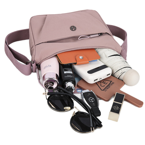 Women's Single Shoulder Dumpling Bag, Nylon Fabric Simple Small Bag, Lightweight Trendy Crossbody Mother Bag