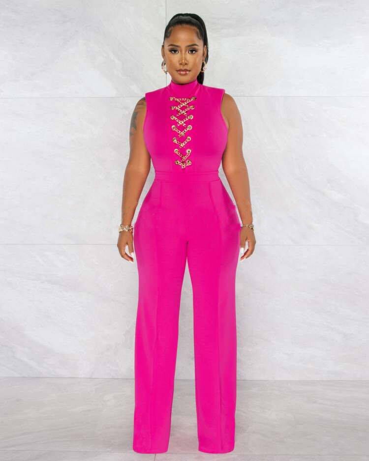 Women's Daily Beach Date Vacation Solid Color Jumpsuits display picture 9