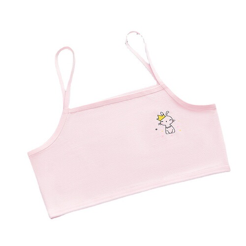 Girls' pure cotton development period children's underwear female students' camisole junior high school students 8-16 years old girls tube top