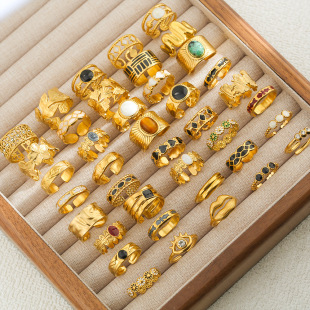 �W���͹�INS�L�18K���P䓽�ָ�E�A�ζ�ɫ�׺ο��{���r�а�ָŮ