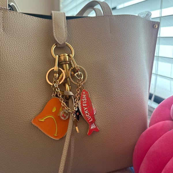 23g Weight Slip-on Clasp Closure Type Keychain Classification 1 Piece Quantity Daily Occasion Zinc alloy Material Letter, Fish Pattern Unisex Gender Cute Style Cute Letter Fish Zinc Alloy Unisex Slip-on Keychain 8