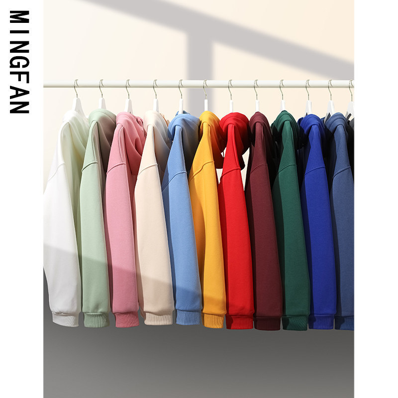 2026 New Autumn and Winter Women's Hooded Sweatshirt, Couple's Solid Color Top, Thickened Fleece-Lined Jacket, Trendy Men's Style