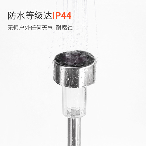 Cross-border solar stainless steel small tube light outdoor led home courtyard landscape lighting garden decorative lawn light
