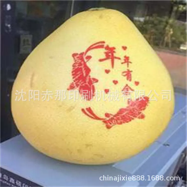 当季水果红肉葡萄柚非沙田柚胡柚上面印字工作视频苹果印字机油墨
