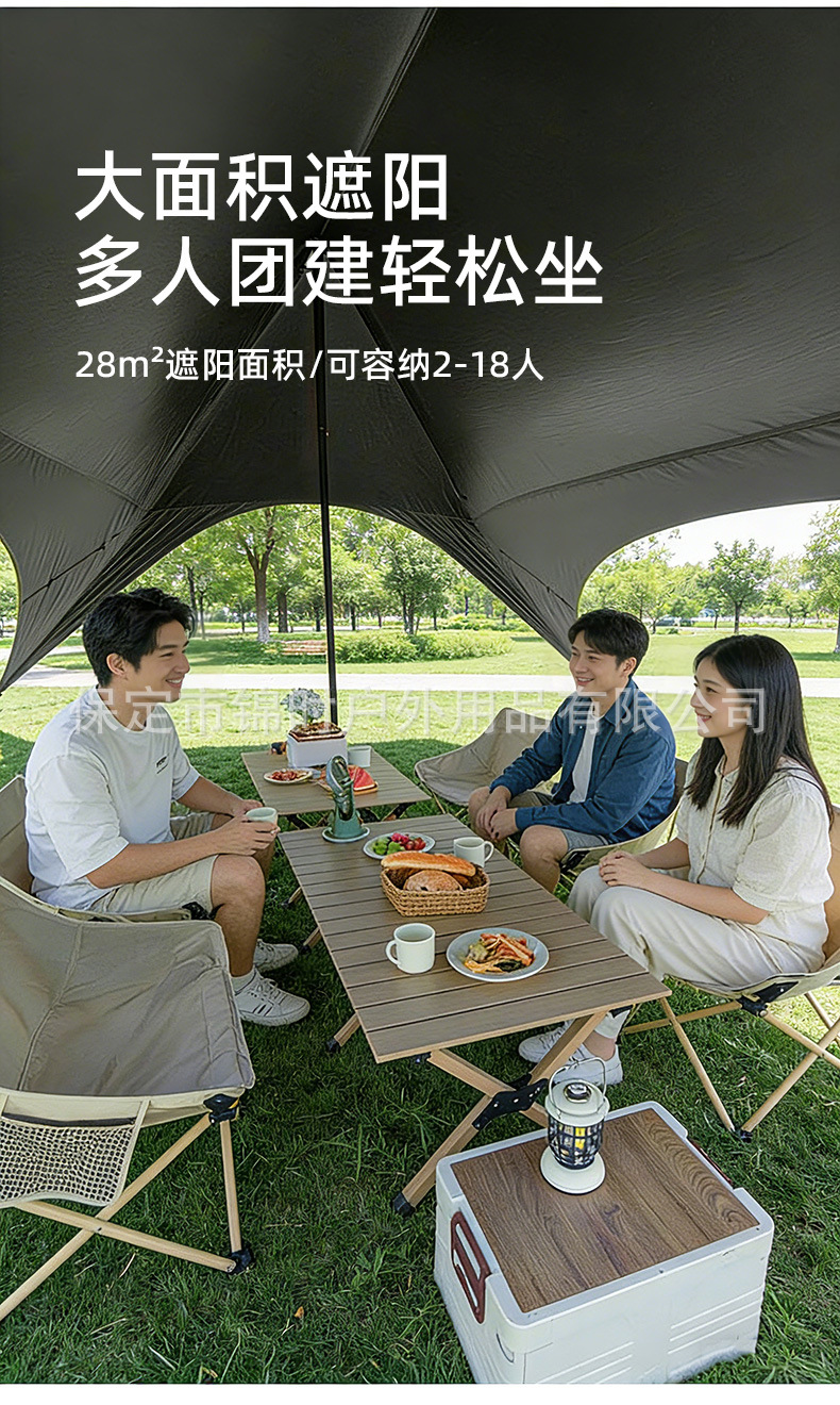 Four-Season Large-Size Portable Dome Tent for Outdoor Sun Protection, Thickened Camping and Picnic Large Tent