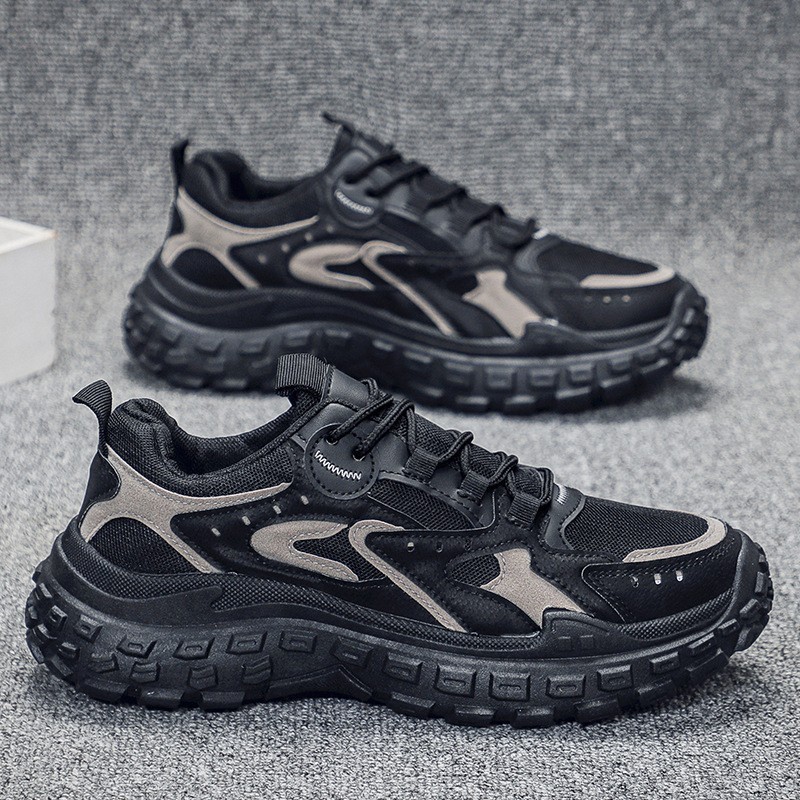 Nuevos zapatos deportivos y casuales de moda transpirables zapatos de red de moda los hombres van a trabajar con zapatos de papá resistentes al desgaste