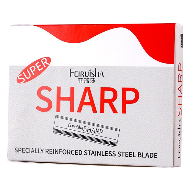 10-pieza ceja trimmer cuchilla raspador de cejas de acero inoxidable corrugado Cuchilla desechable ceja trimmer tatuaje herramientas para el cabello