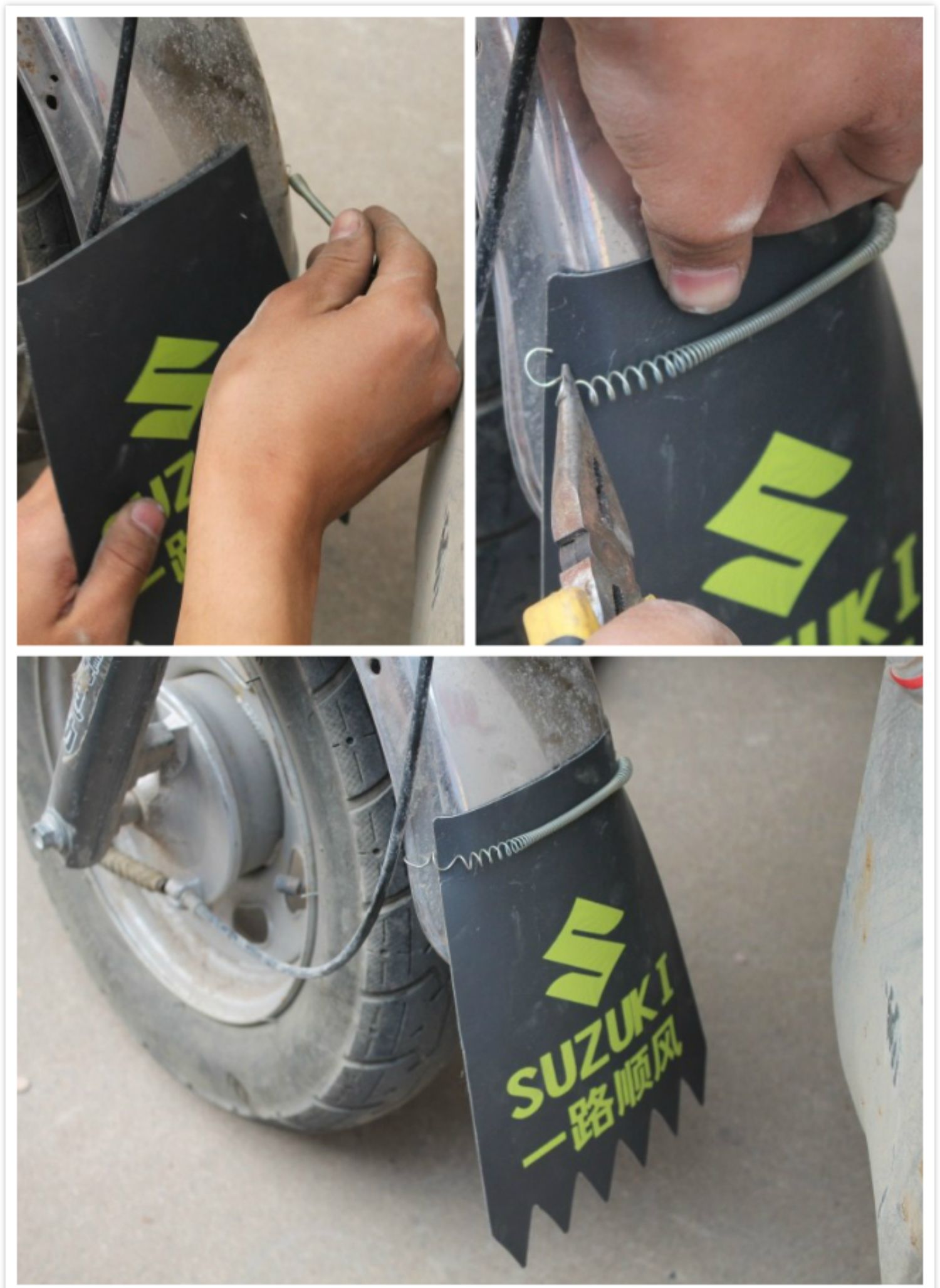 Suitable for Motorcycle and Electric Vehicle Accessories, Rear Wheel and Front Wheel Mudguards, Thickened Mudguards, Water Guards, Night Reflectors