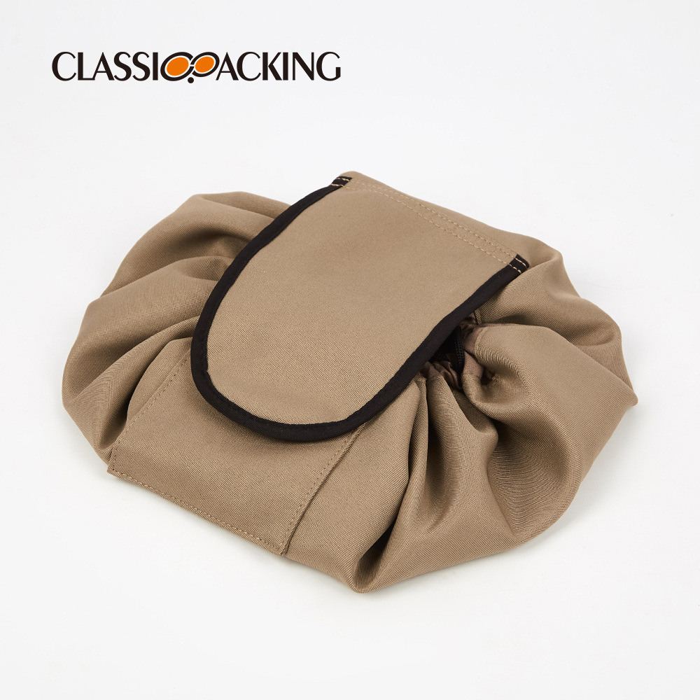 Bolsa de almacenamiento esencial perezoso de gran capacidad a prueba de polvo a prueba de agua suministros de belleza bolsa de almacenamiento de viaje bolsa de cosméticos portátil