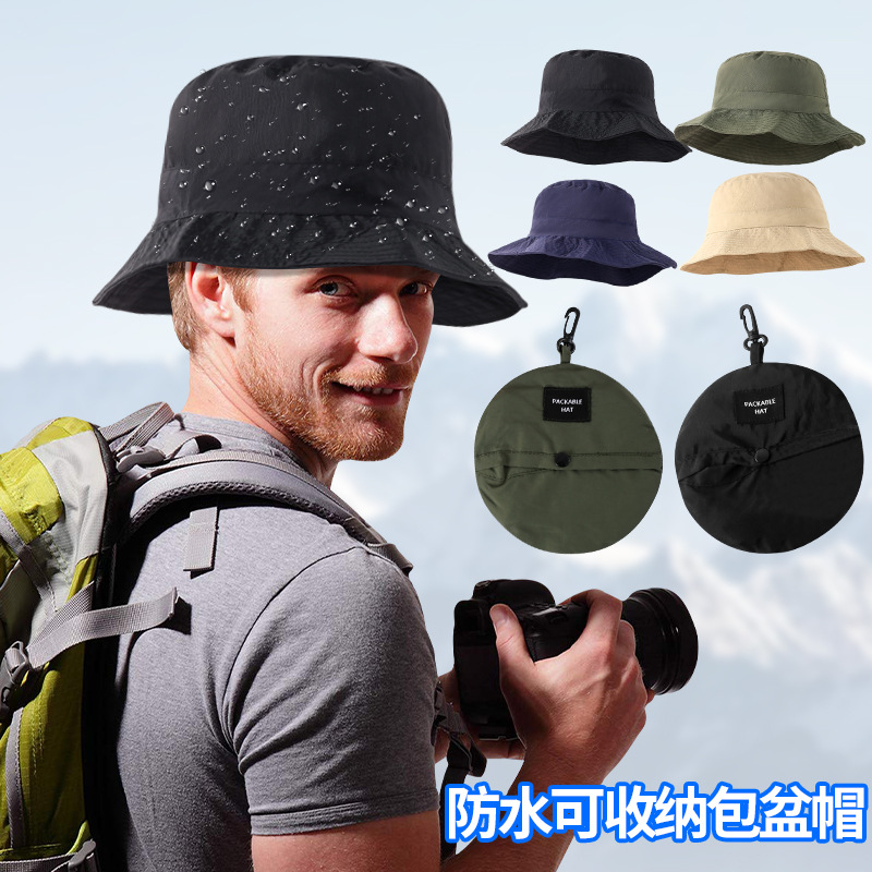 Thin travel quick dry universal sun hat, drawstring, UV protection