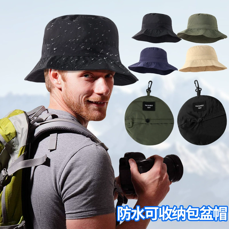 Thin travel quick dry universal sun hat, drawstring, UV protection