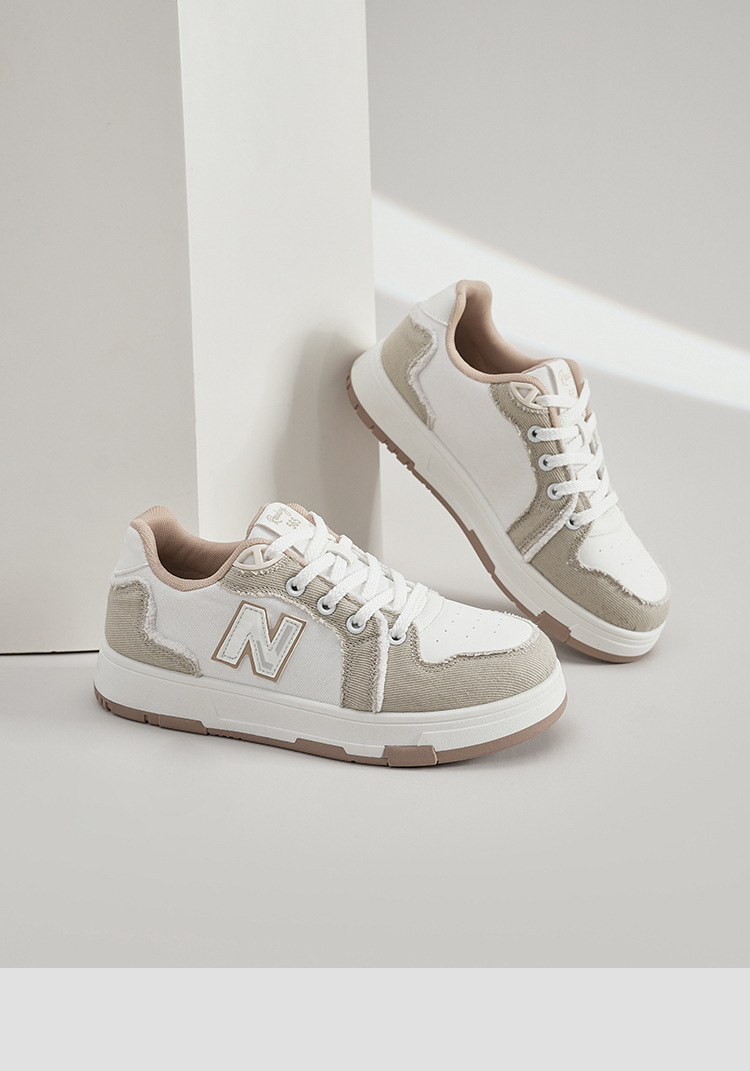 Giày sneaker nam cổ thấp đế dày phong cách retro thể thao — 565 Trắng Xanh chi tiết 13