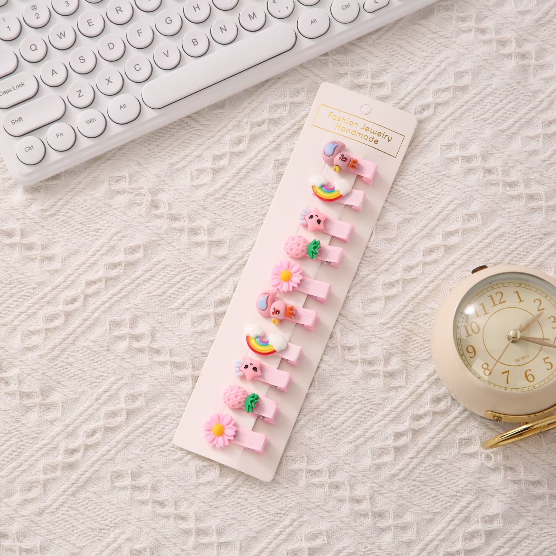 La horquilla del bebé de los niños no duele el cabello clip de pico de pato lado de la niña horquilla rota coreano lindo flequillo clip al por mayor