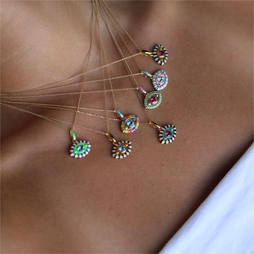 Women's Gender Titanium Steel Simple Style Classic Style Inlay Cartoon Character Rhinestones Pendant Necklace