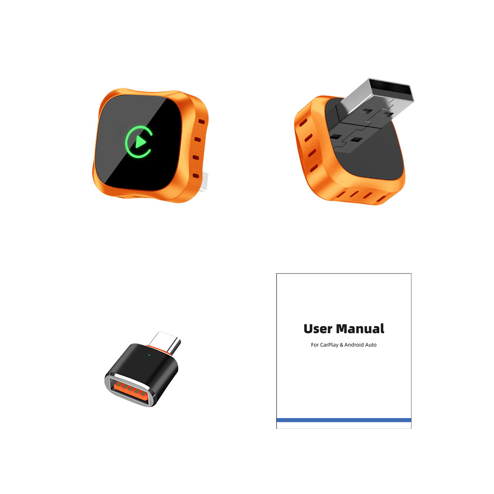 Upgrade your car's wired system with this 2-in-1 wireless CarPlay adapter, making in-car connectivity a breeze