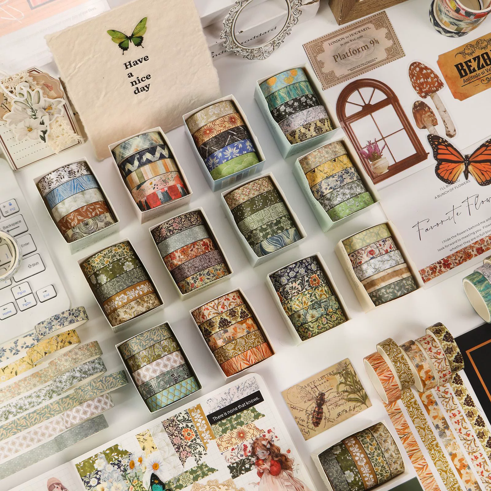 SDRT250305 Набор лент васи серии Old Year Poetry Серия трансграничных продуктов