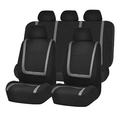 Universal seat cover — Universal Car Seat Covers with Terms - terms-grey-2-piece-set-single-seat-in-front-row
