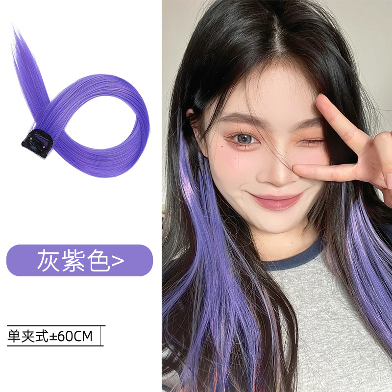 Colgante de oreja pieza de teñido de cabello resaltado pieza de peluca degradado color de cabello colgante de oreja teñido extensión de cabello sin costuras color pieza de cabello peluca mujer cabello largo