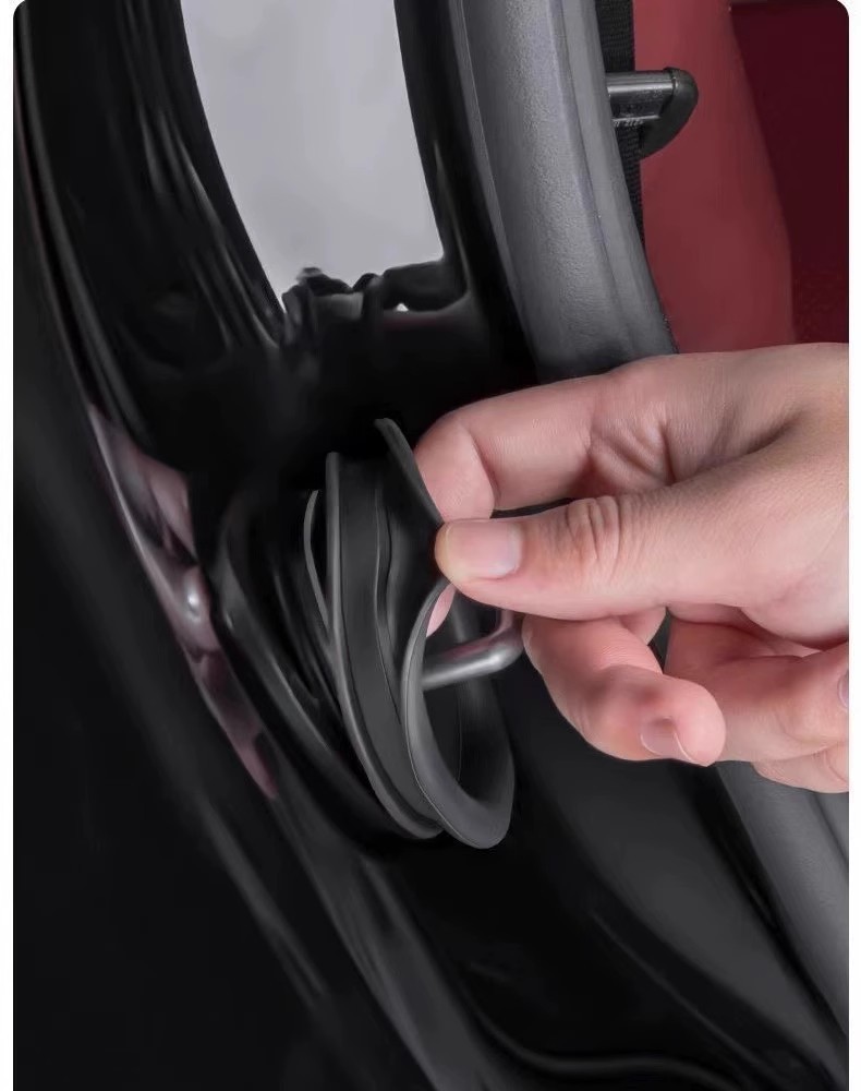 New Car Door Lock Buckle Protection Pad Door Shock-Absorbing Buffer Gasket Door Lock Protective Cover Door Closing Anti-Collision Sticker Silicone