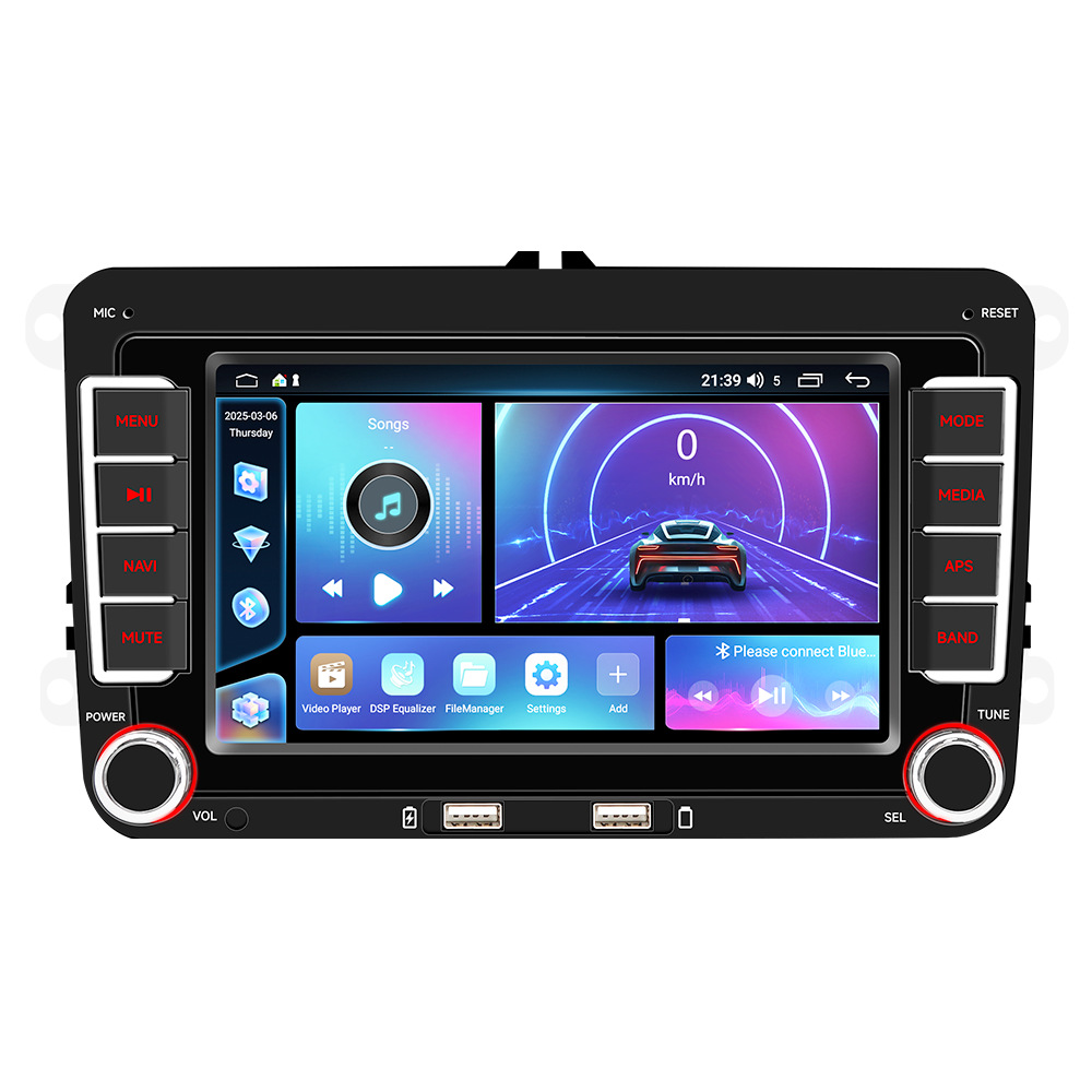 Aplicable a 7 / 8 / 9 pulgadas Volkswagen Android GPS navegación carplay pantalla de control central de automóviles VW motor general