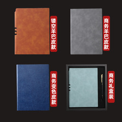 Wholesale A5 retro sheepskin notebook set customized business soft copy student study notebook with notes customized