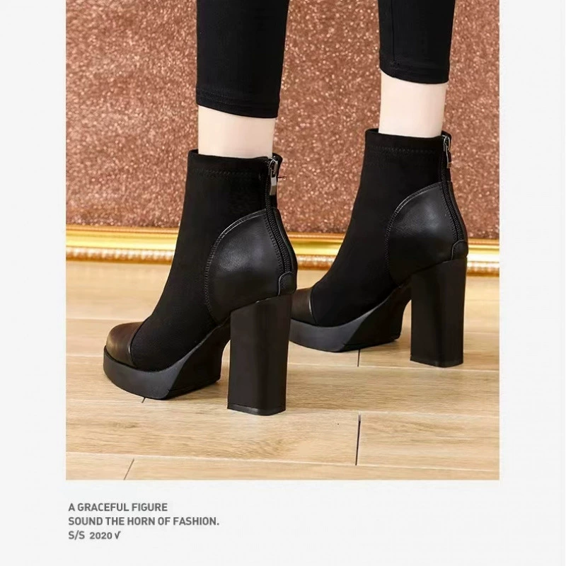 Martens, demi-season elastic low boots
