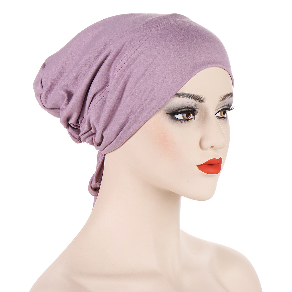 Women's Simple Style Solid Color Eaveless Beanie Hat display picture 2