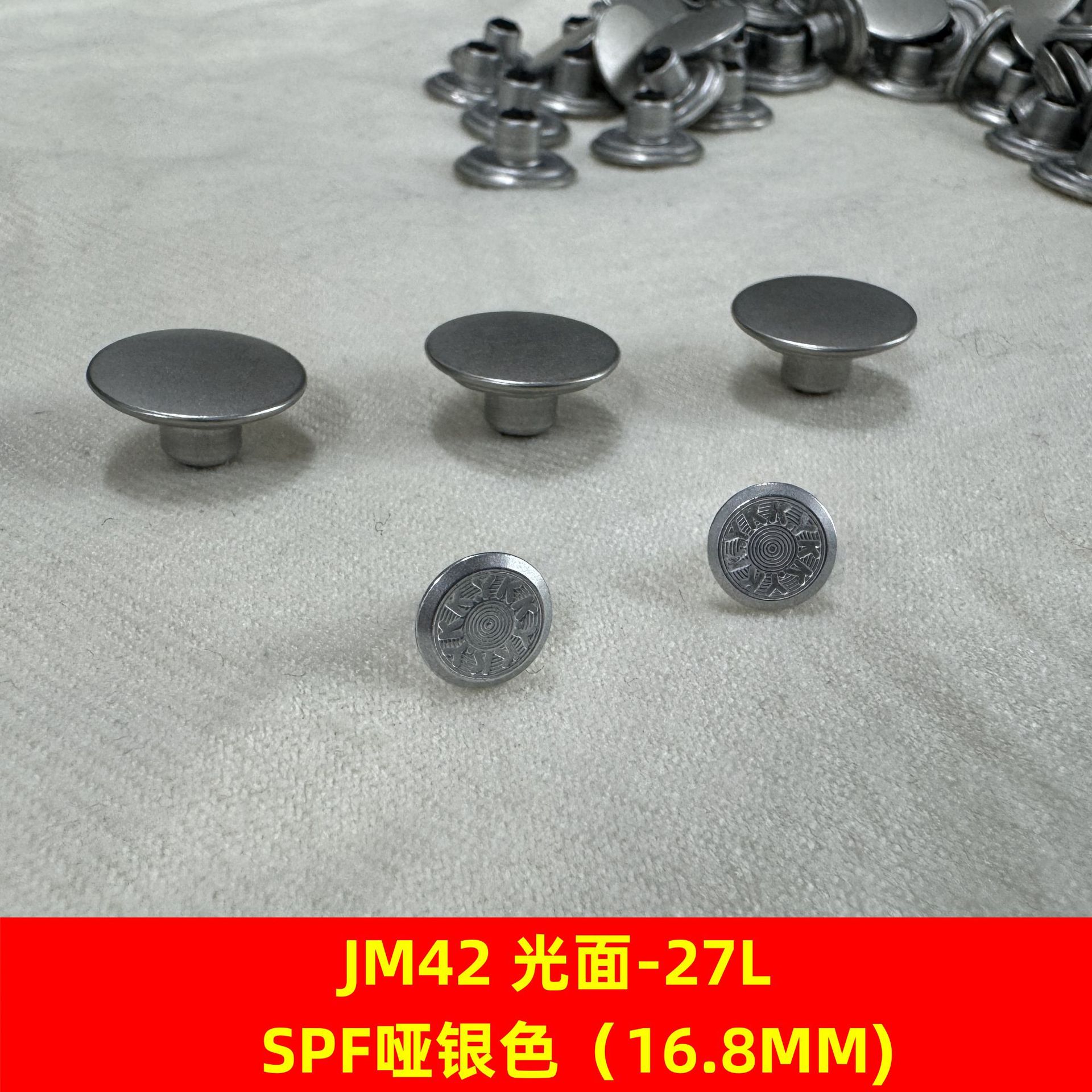 Japón YKK JM42 brillante I-clip SPF plateado mate YKK vaquero I-clip YKK agitación 27L