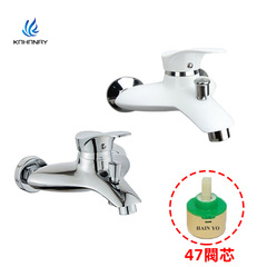 Factory direct supply 47 core large flow copper triple bathtub shower faucet 47 Hanyou valve core shower faucet