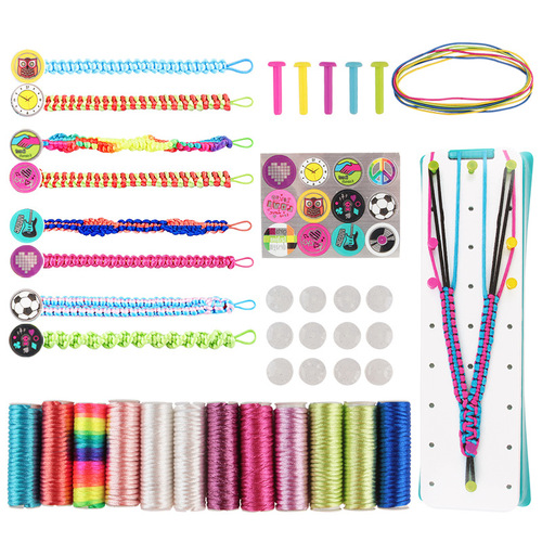 Children's DIY Friendship Friendship Bracelet Loom Toy Elastic Cord Bracelet Making Set