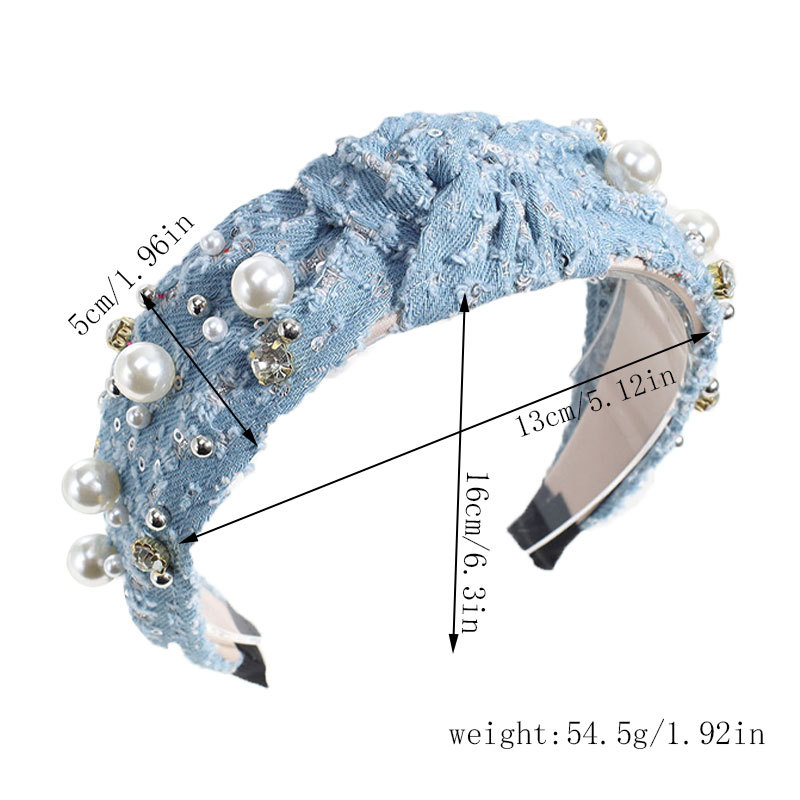 208g Weight Hair Band Hair Accessories Type 1 Piece Quantity Indoor, Daily Occasion Solid Color Pattern Women's Gender Vacation, Simple Style Style Women's Vacation Simple Style Solid Color Cloth Hair Band 无