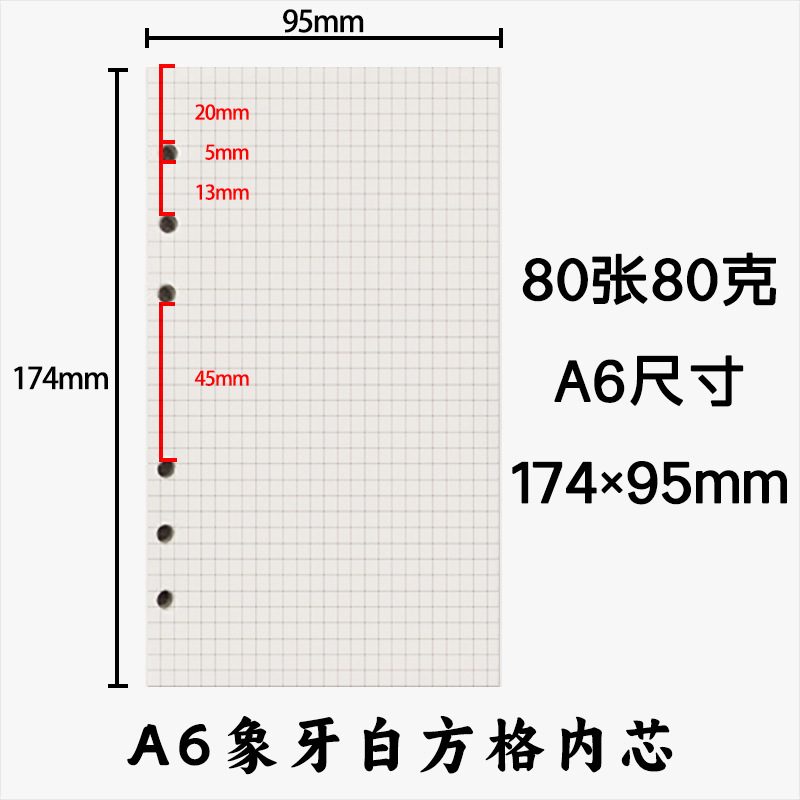 Rejilla de seis agujeros A6