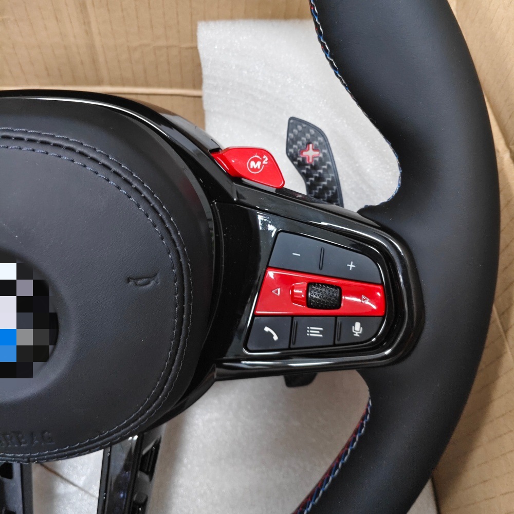 Suitable for BMW 1234567 series F10F20F30 G20G30 modification and upgrade to red CS steering wheel assembly
