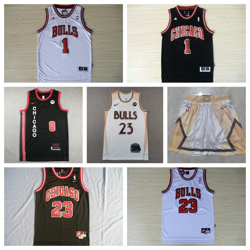 25 Season Embroidered Jersey Bulls Team # 1 Rose Embroidered Basketball Jersey Jordan Shorts 25 Season Embroidered Jersey Bulls Team # 1 Rose Embroidered Basketball Jersey Jordan Shorts