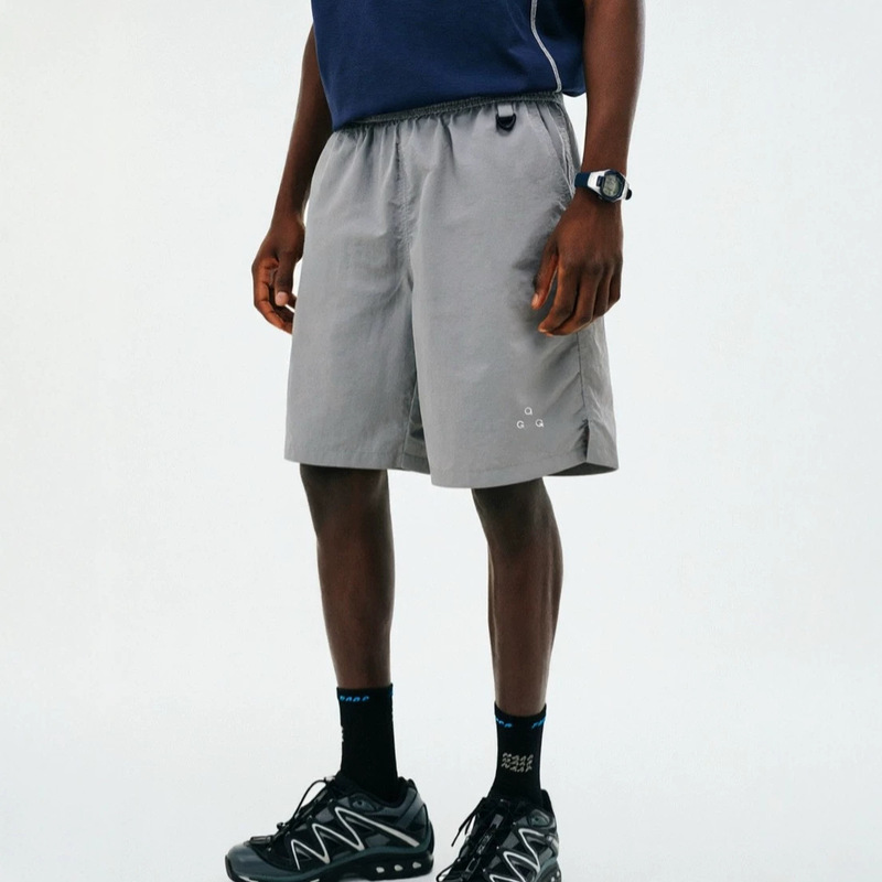 Summer New Trendy Chinese-Style Men's Loose Casual Quick-Dry Shorts, Fashionable Solid Color Thin Elastic Waist Sports Pants for Men Summer New Trendy Chinese-Style Men's Loose Casual Quick-Dry Shorts, Fashionable Solid Color Thin Elastic Waist Sports Pants for Men