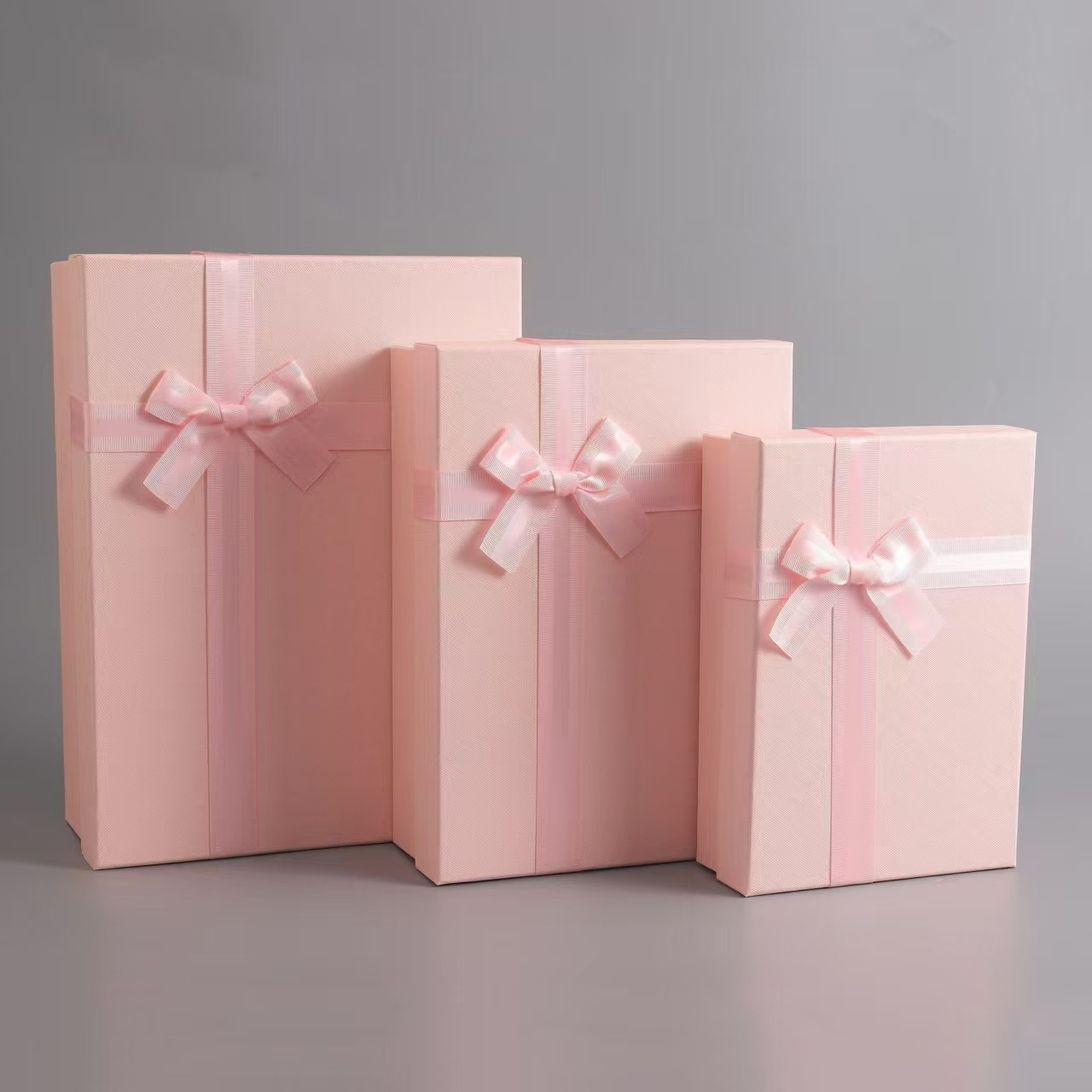 新款长方形三件套礼物包装盒情人节生日礼物盒围巾内衣礼盒现货批