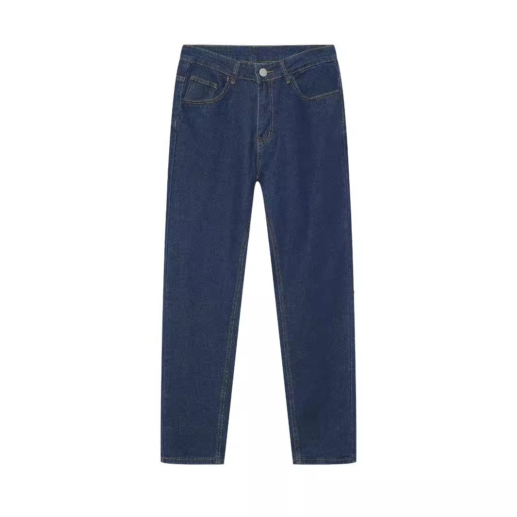 Jeans para Hombre de Algodón, Cintura Media, Corte Ajustado, para Uso Casual