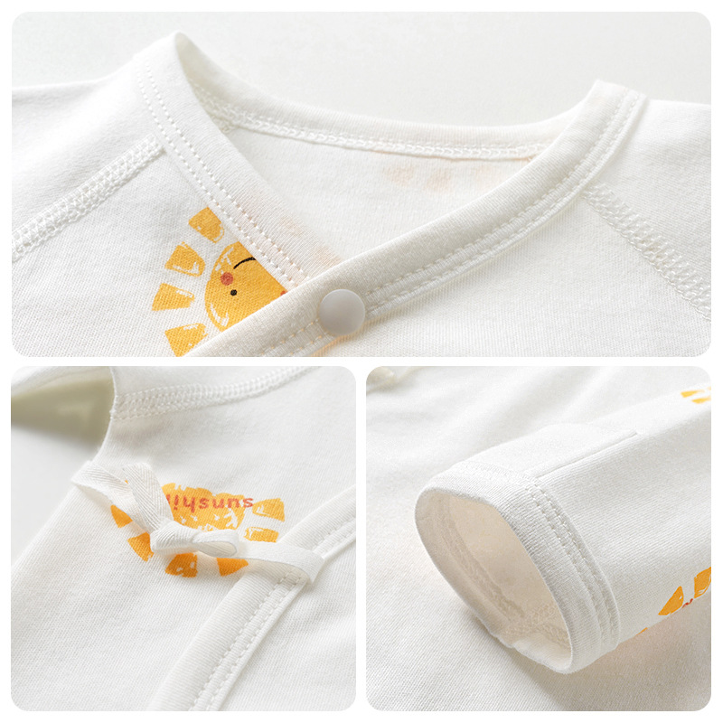 Ropa de bebé recién nacido Primavera, Otoño e Invierno recién nacido algodón monje base mariposa hombres y mujeres ropa de abrigo mono del bebé