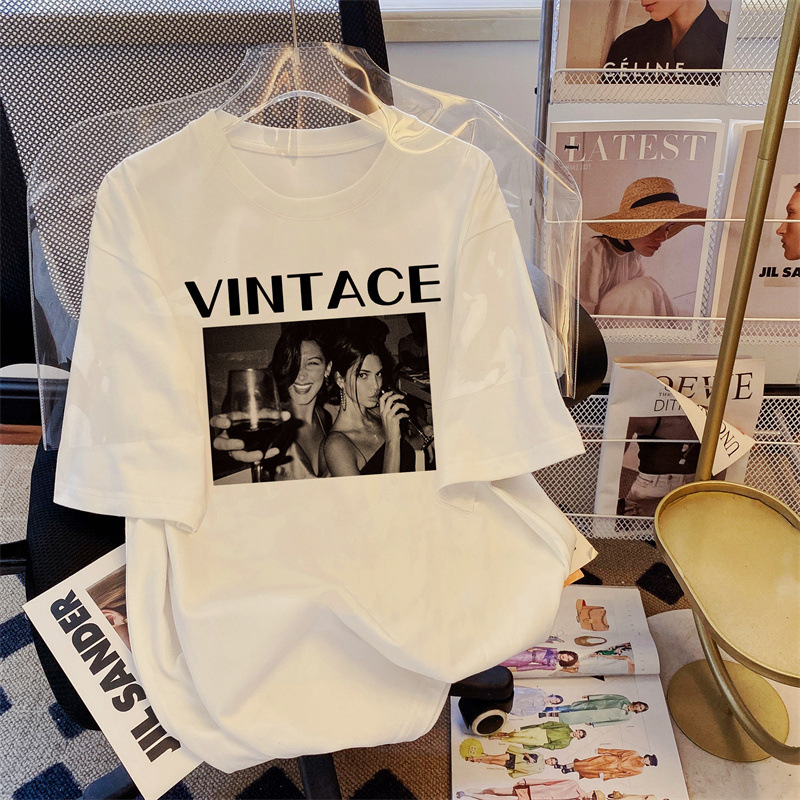 2025 Summer New Short-sleeved T-shirt Women's Cotton Casual Top Summer Loose plus size Women's Korean Style Round Neck