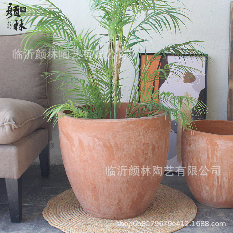 Cerámica rural americana comercio exterior maceta de exportación maceta romana naranja maceta de árboles maceta de cerámica maceta de cerámica maceta de cerámica gruesa maceta grande