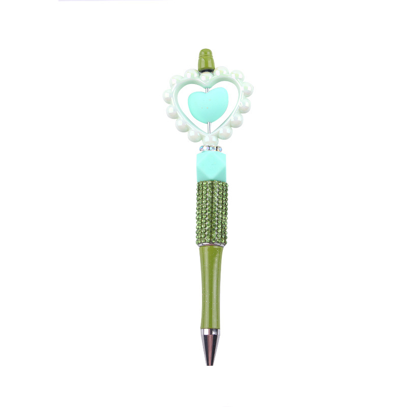 1 Piece Heart Shape Rose Learning Daily PVC Cute Ballpoint Pen display picture 9