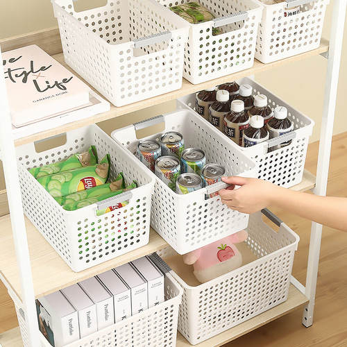 Snack and miscellaneous storage box, toy storage basket, household cabinet storage basket, storage plastic box, kitchen storage box