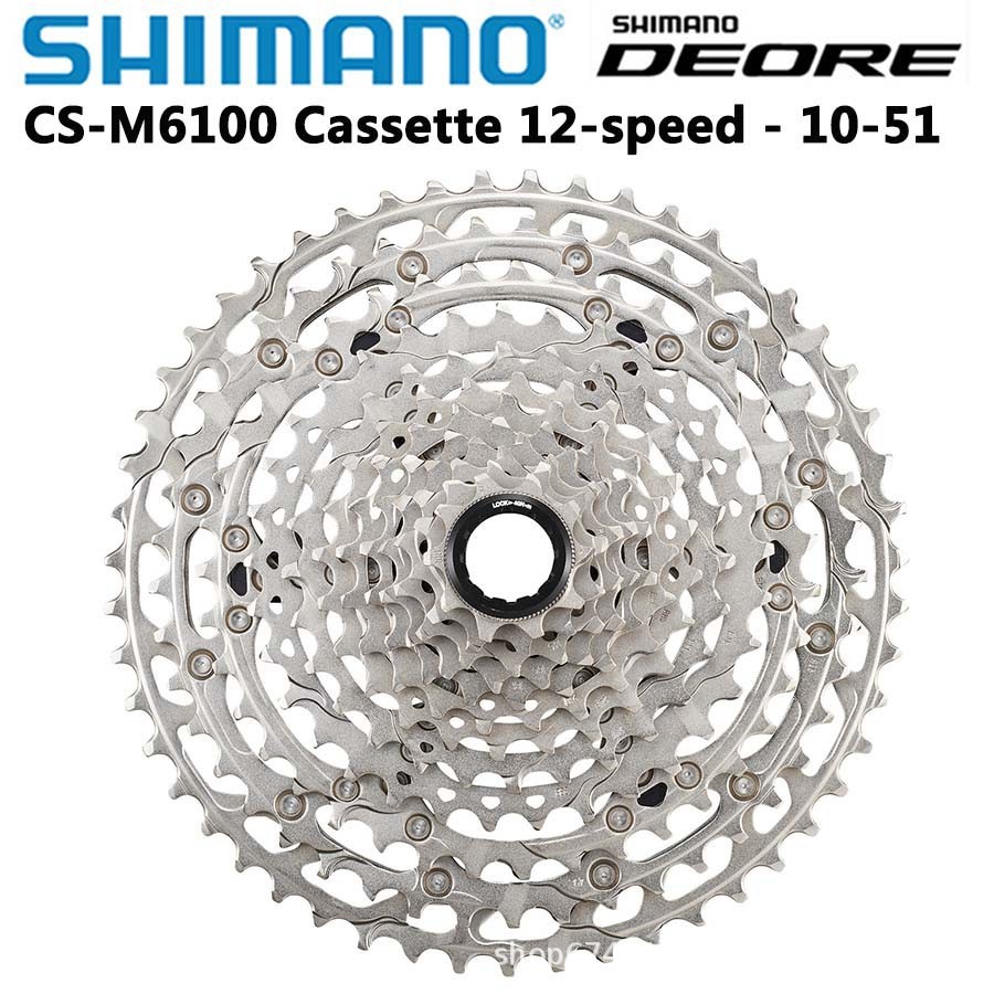 Deore CS-M6100 volante 12 Velocidad bicicleta de montaña cassette volante 10-51t Torre rueda 6100 kit serie