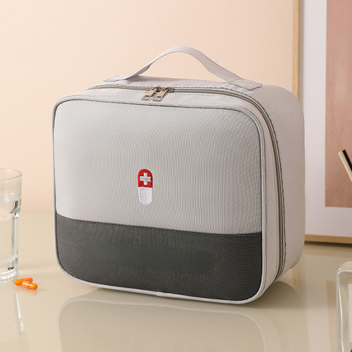 Factory Direct Sale New Medicine Bag Student Travel Portable First Aid Kit Home Carry Organizational Bag Medicine Collection