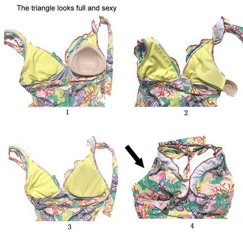 Melody cross-border right triangle sponge pad insert bra pad to adjust breast height price per piece