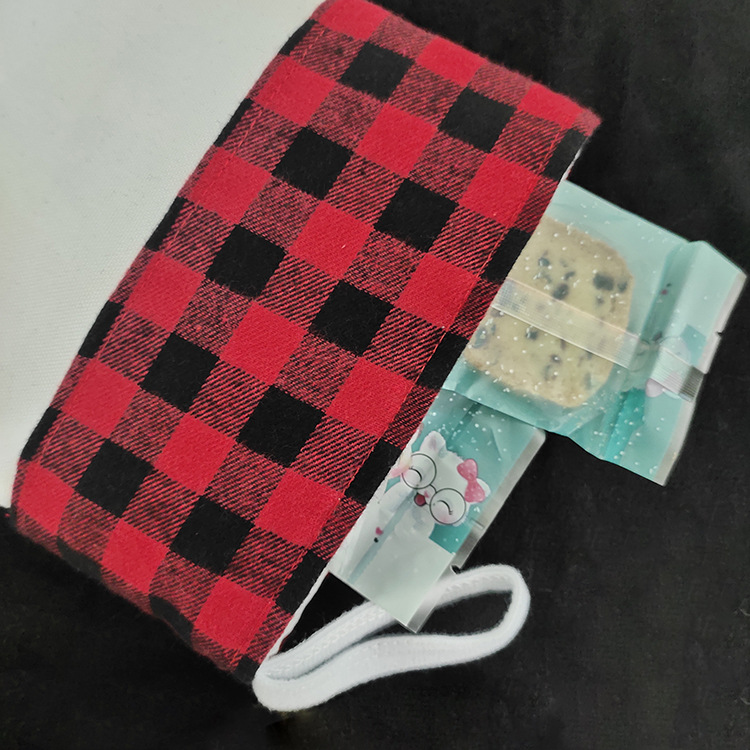 Navidad decoración perro garras de Navidad regalos dulces bolsas de tela de cuadrillas calcetines de palma para dibujar personalizados xqds0081a1