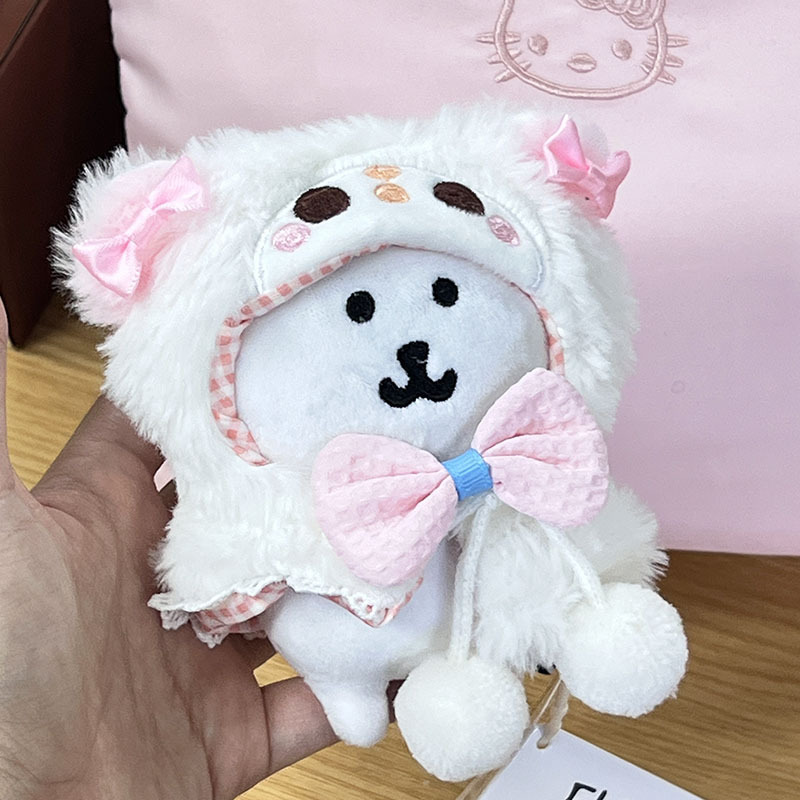 ハンバーガーをかじって10cmの子供服「ワンコの昼寝」綿人形13cm自嘲熊着せ替え人形服|undefined