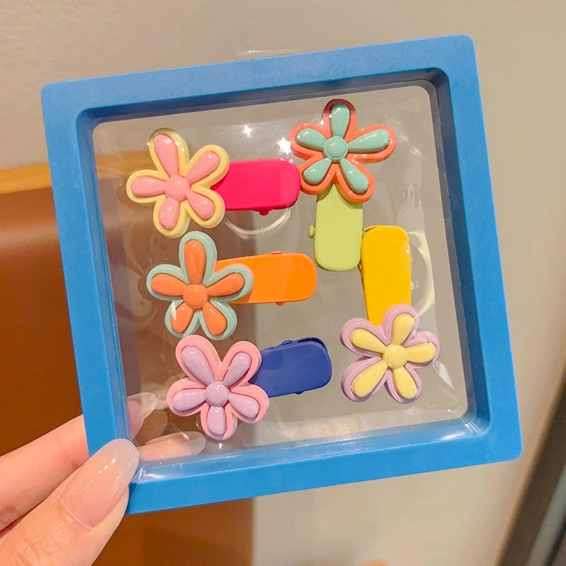 La dopamina color horquilla para niños niñas bebé lindo pelo roto flequillo clip frente clip lateral tocado